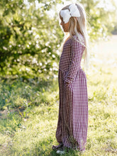 Leggy Romper - Sugar Plum Check